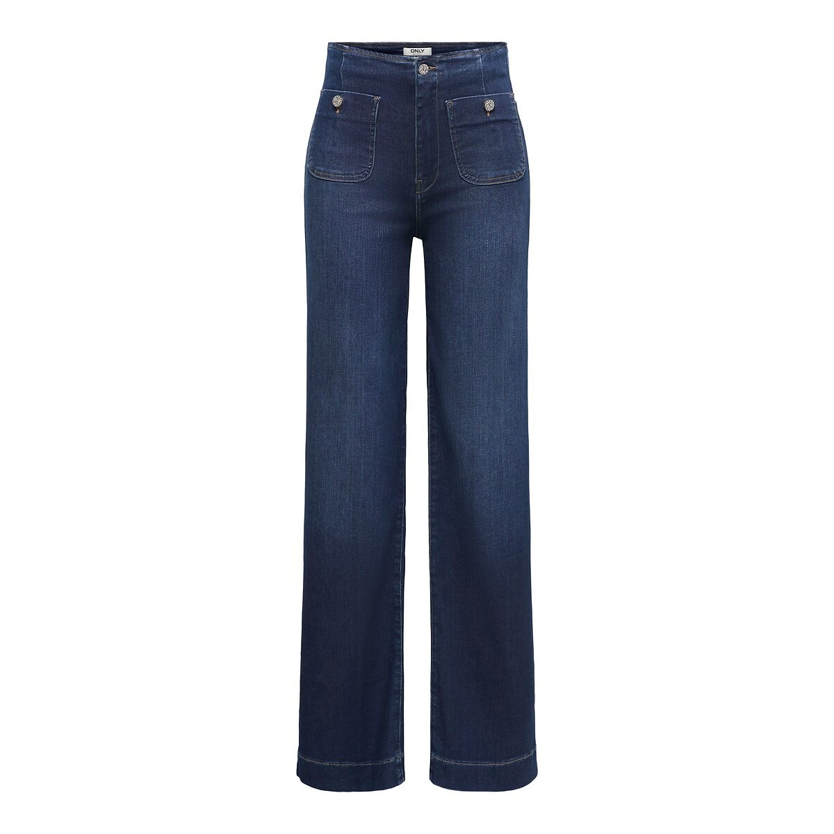 Jean large avec poches plaquées medium blue, ONLY