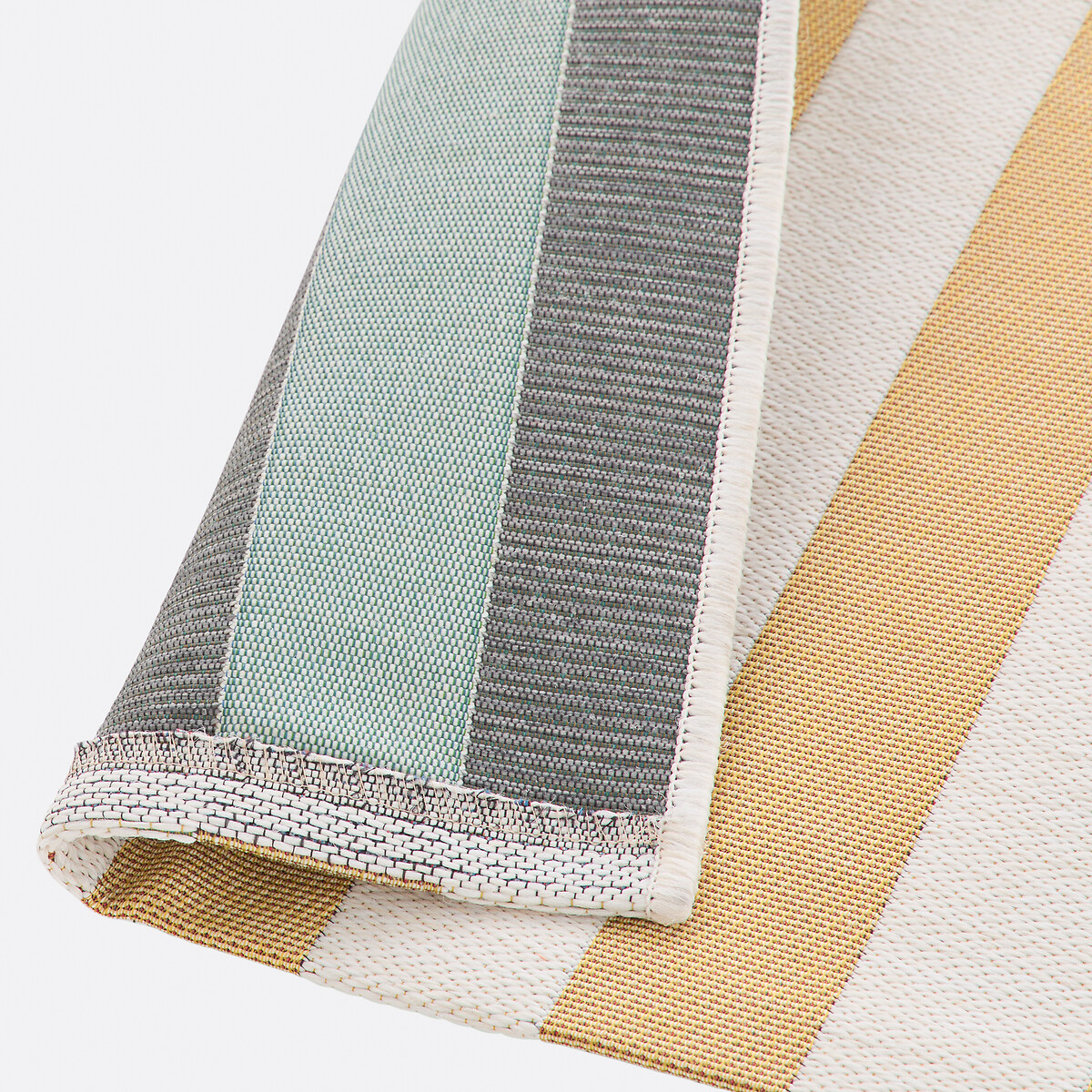 Alfombra, para interior y exterior, a rayas, HENDAYE ocre , LA REDOUTE INTERIEURS