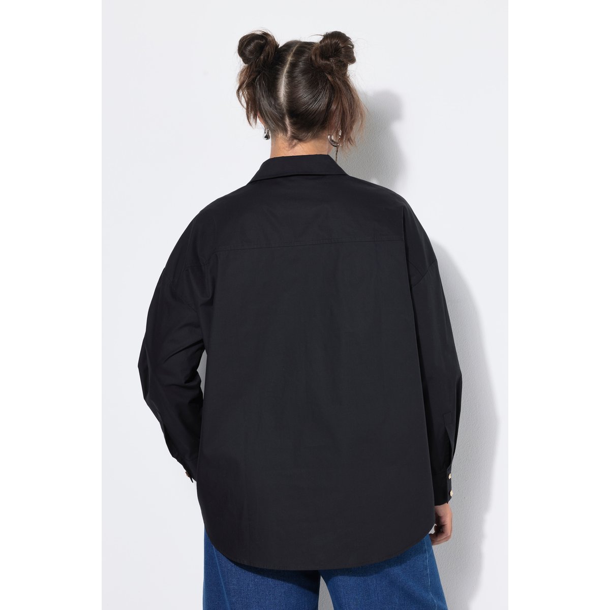 Chemise, coupe oversize, broderie SU noir, STUDIO UNTOLD
