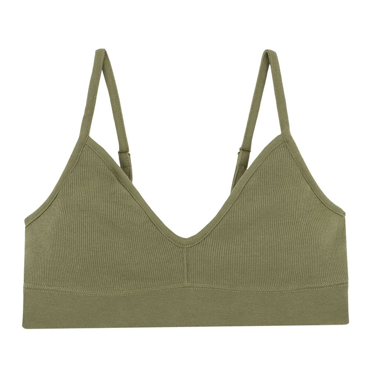 Brassière Coton Bio vert kaki, WE ARE JOLIES