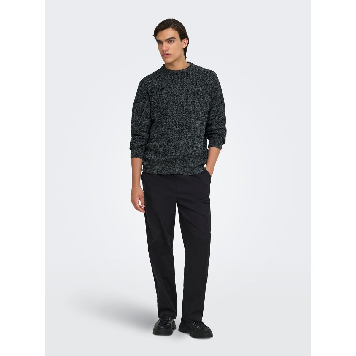 Pull En Maille black 1, ONLY & SONS