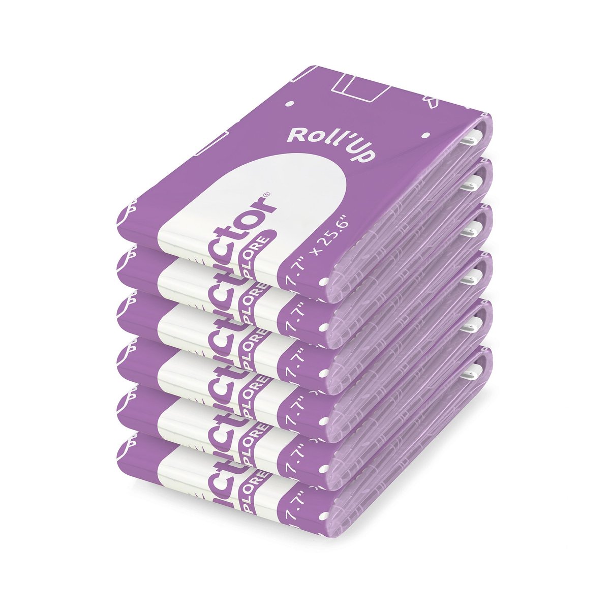 COMPACTOR - Lot 6 sacs sous vide de voyage ROLL-UP - 35 x 0 x H.50 cm - Bleu violet, COMPACTOR