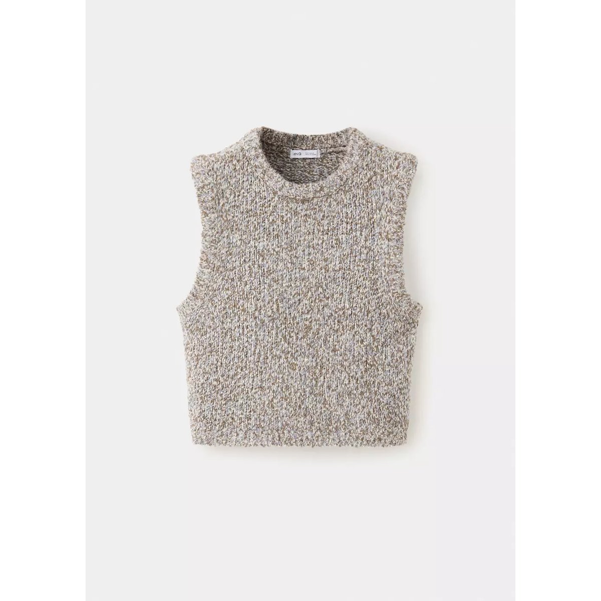 Gilet maille torsadée café, MANGO KIDS