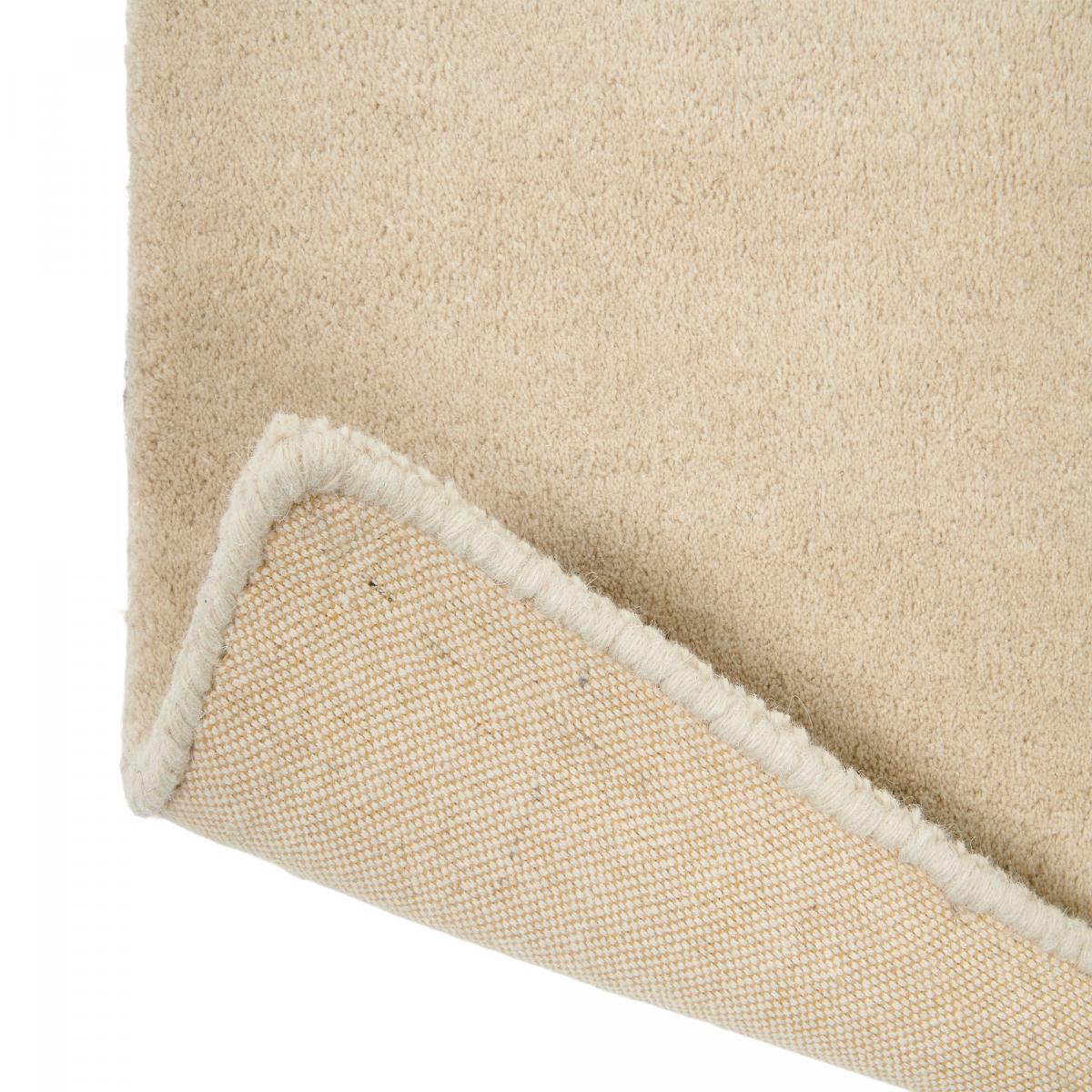 Tapis salon et chambre fait à la main en laine motif floral TRANKI beige, marron, pourpre, UN AMOUR DE TAPIS