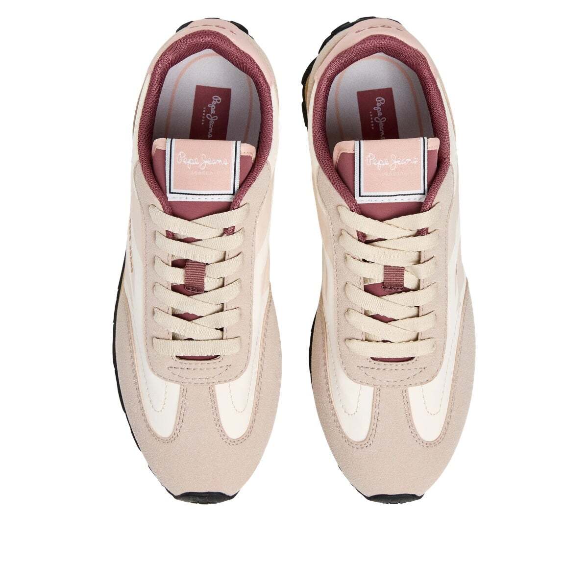 Jane - Baskets De Running Rétro beige sable, PEPE JEANS