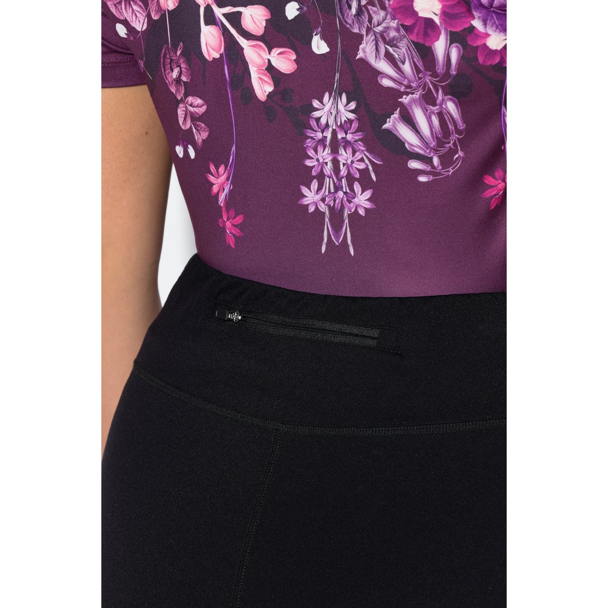 Legging de sport, jambes ajustées, poches noir, ULLA POPKEN