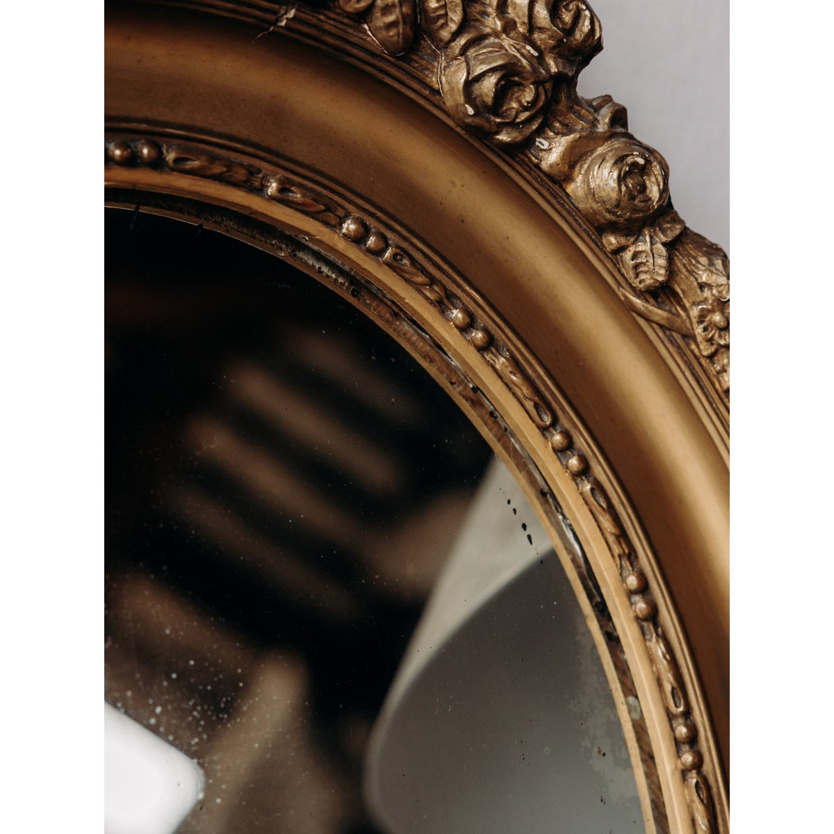 Grand miroir doré Georges N°989 - Bon état doré, DEBONGOUT