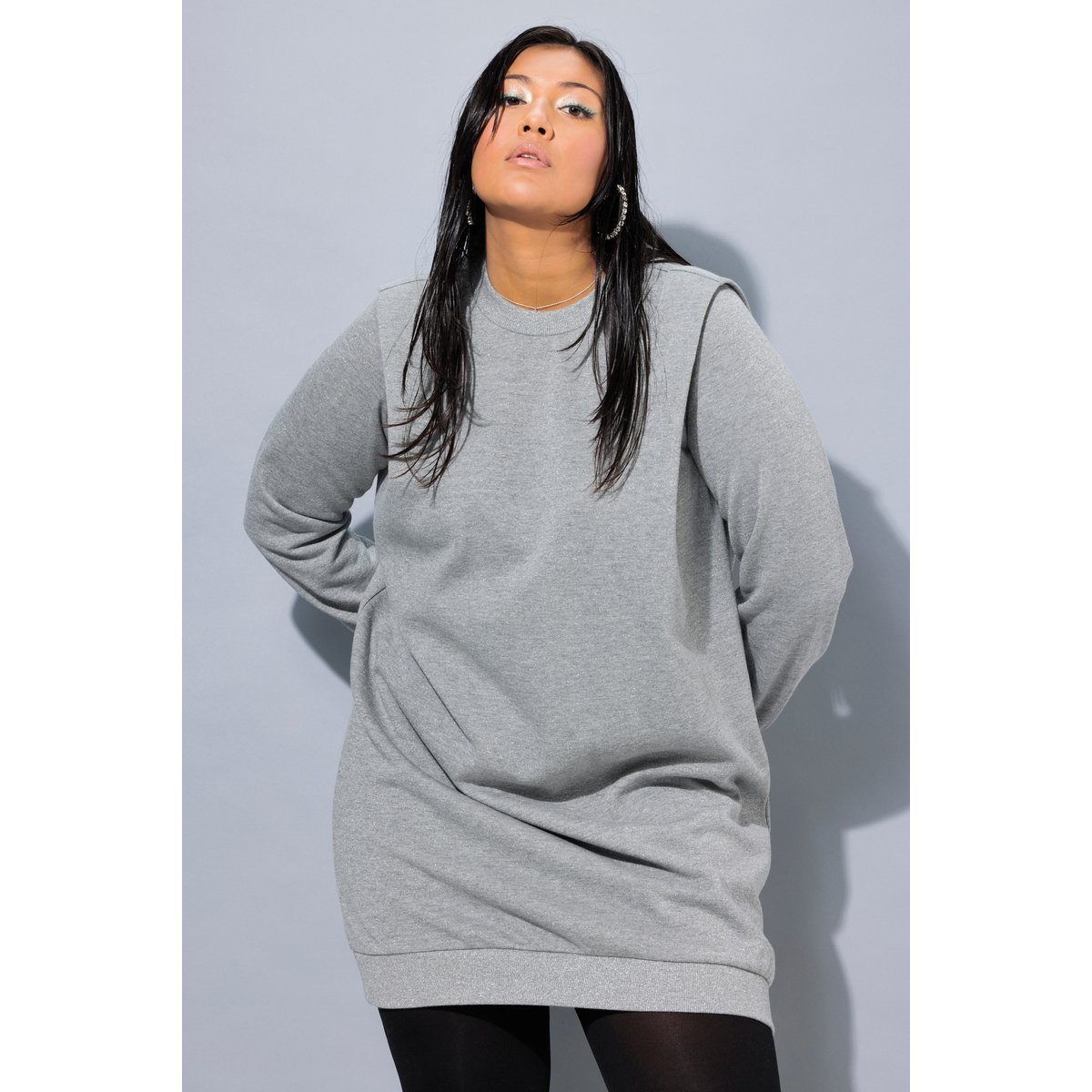 Robe en molleton gris chiné, STUDIO UNTOLD