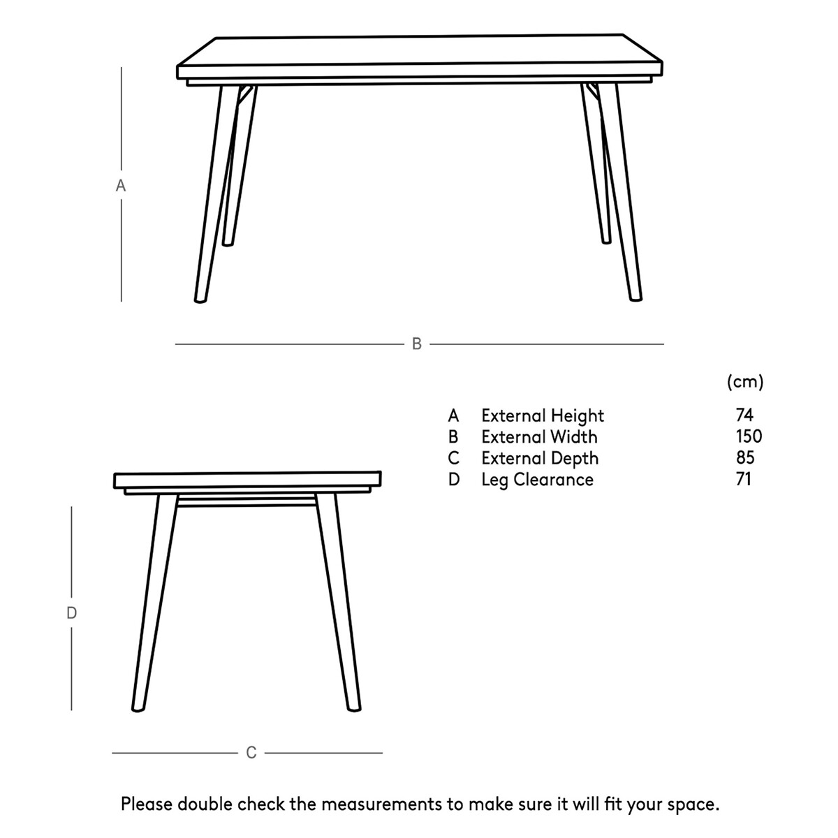 Metz Mango Wood 6 Seater Dining Table light wood, SWOON