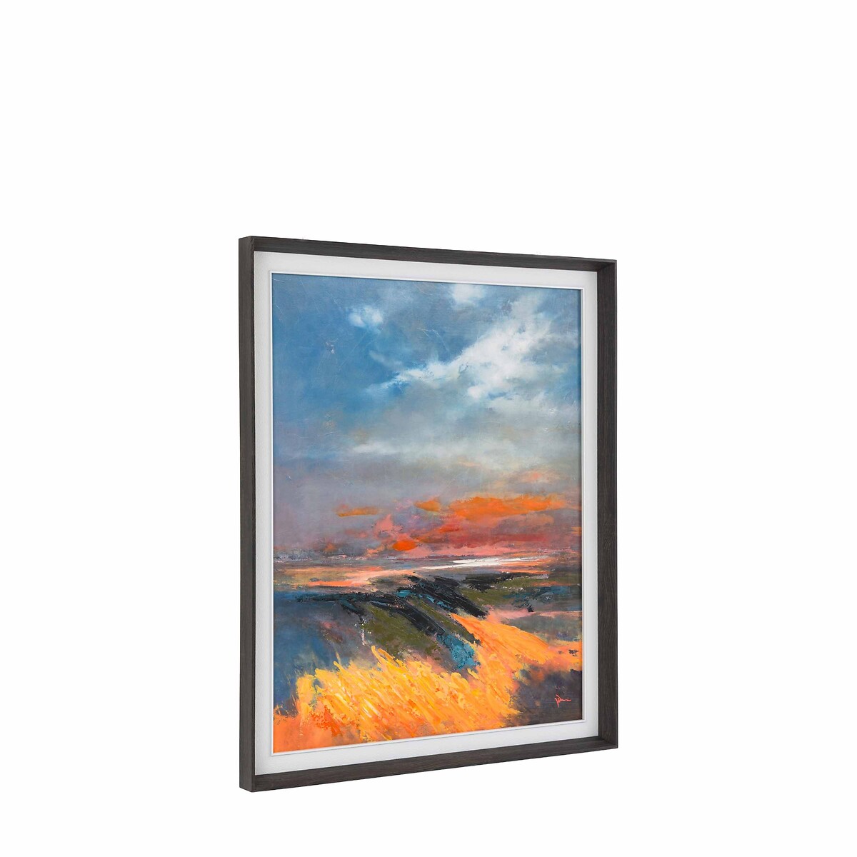 92x112cm Coastal Glow Framed Canvas orange, ÉDITÉ