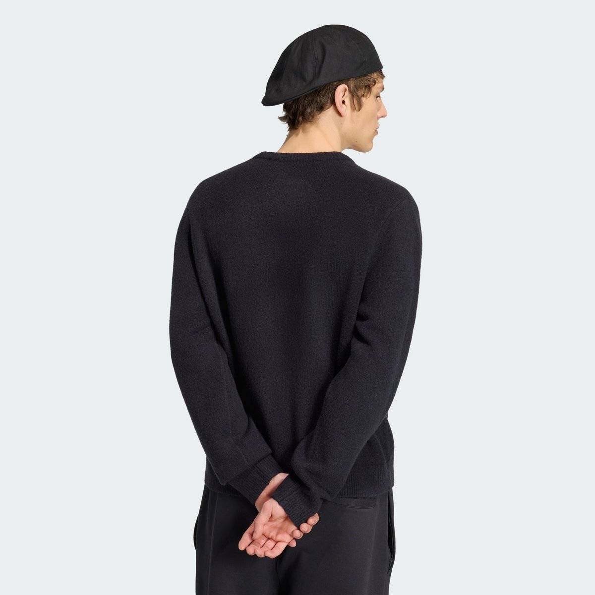 Pull Maille Logo Trèfle Essentials Pull Maille Logo Trèfle Essentials black, adidas Originals