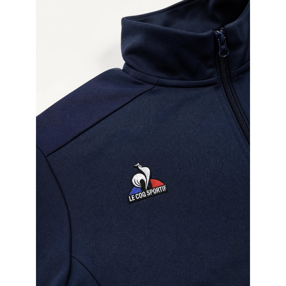 Veste zippée avec détails tricolores Teamsport blue, LE COQ SPORTIF