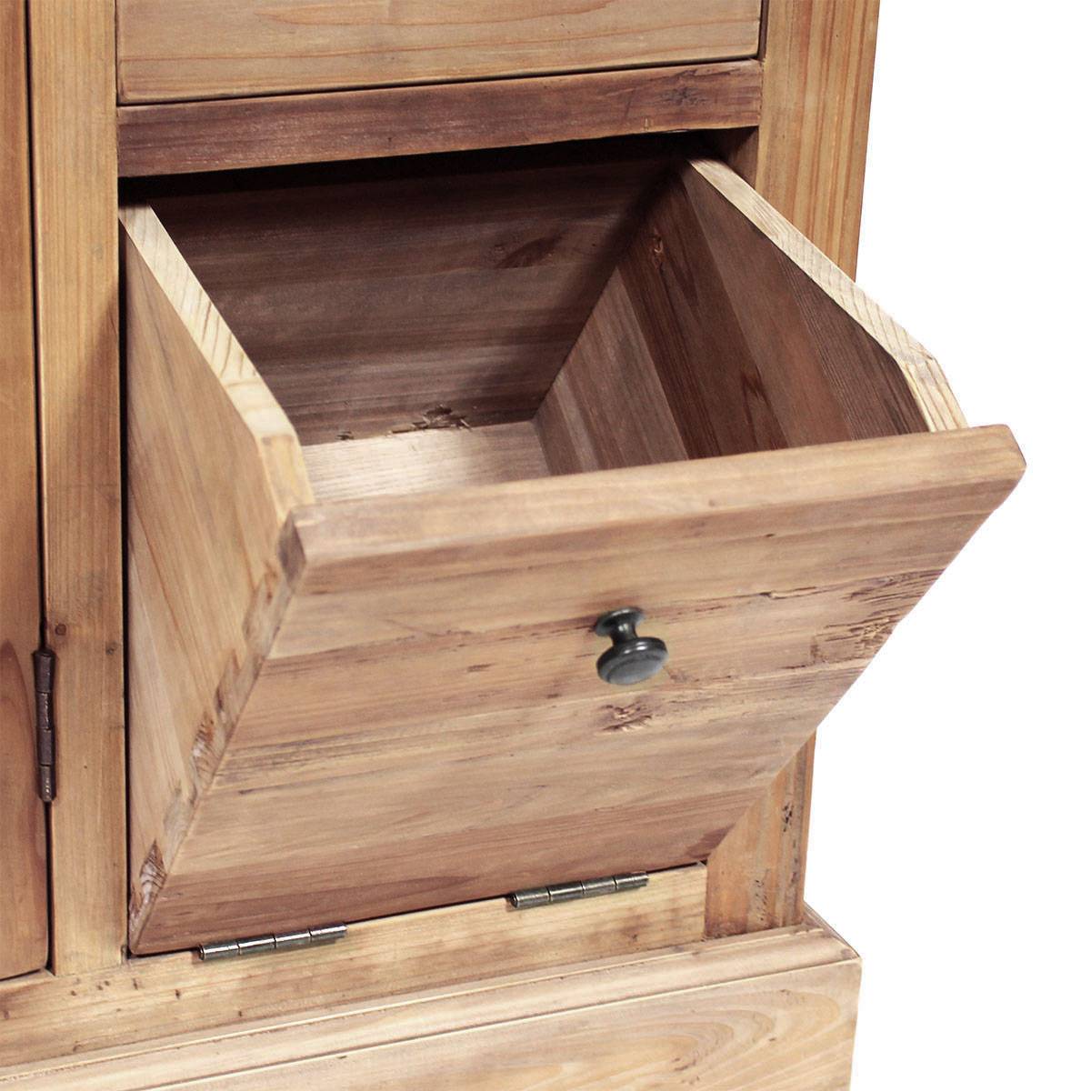 Meuble sous vasque en bois recyclé APRIL bois clair, MADE IN MEUBLES 