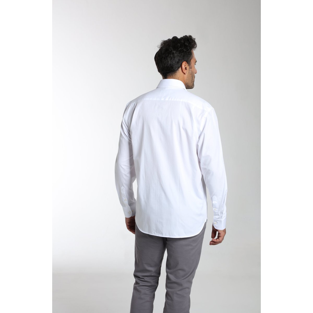 Chemise manches longues en coton CHIC blanc, GENTLEMAN FARMER