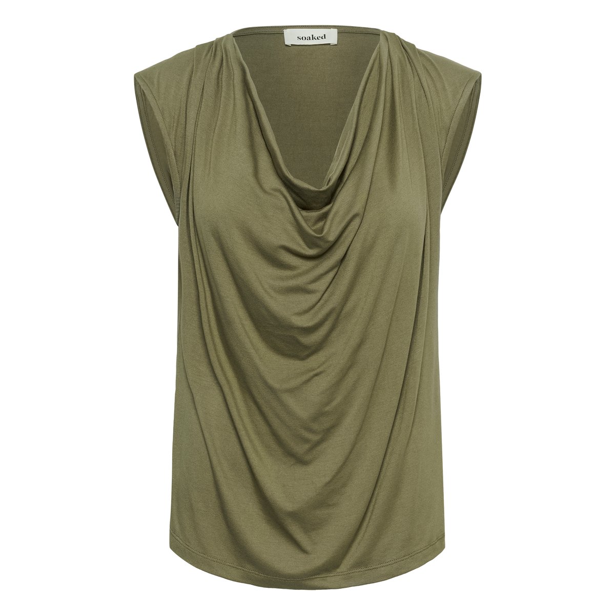 Jersey sans-manches vert dusky green, SOAKED IN LUXURY
