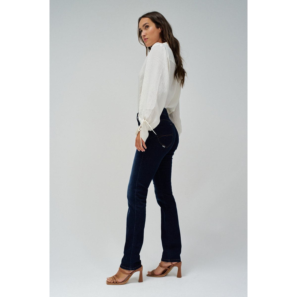 JEAN SECRET PUSH IN SLIM bleu foncé, SALSA JEANS