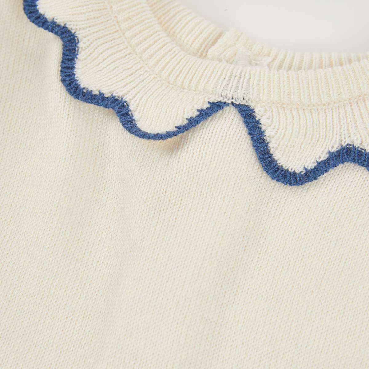 Robe bébé en maille avec coeurs blanc, BOBOLI