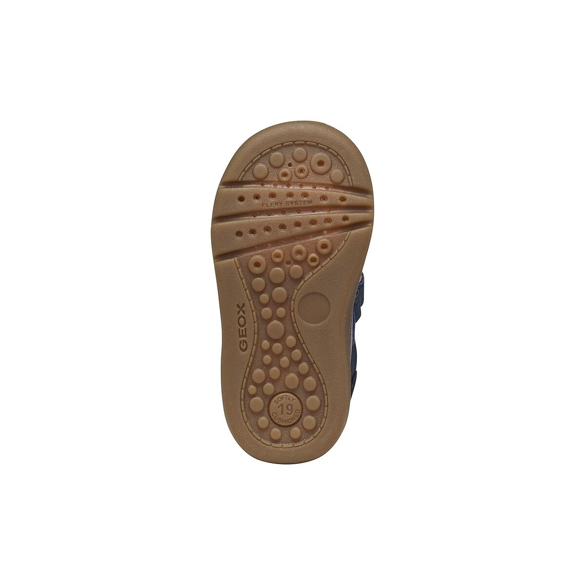Zapatillas con velcro, de piel, BIGLIA azul marino, GEOX