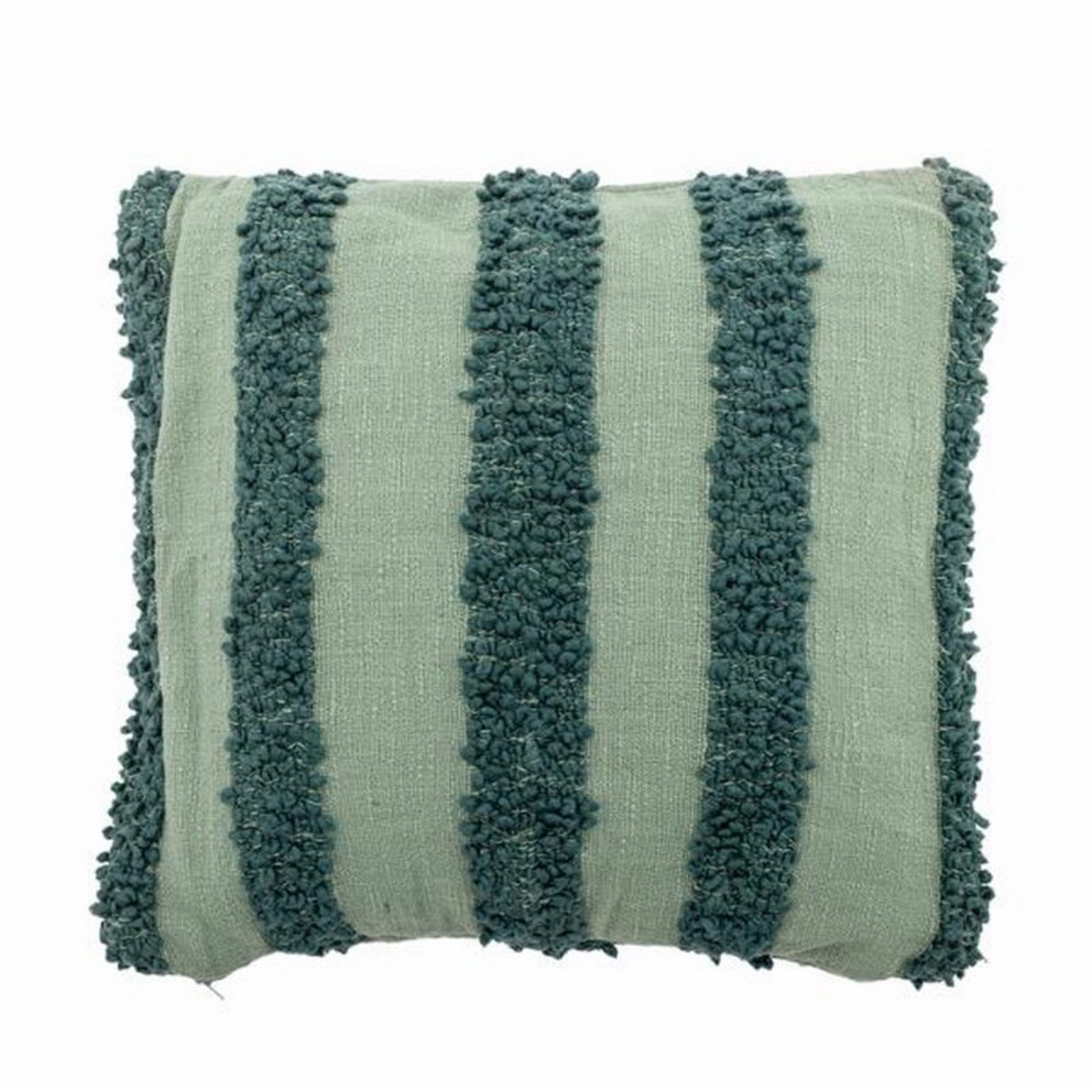 Grand coussin tufté coton CORY vert, BLOOMINGVILLE