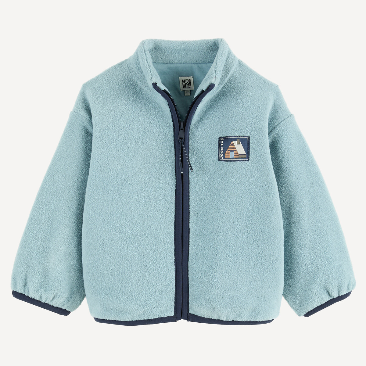 3-Piece Zip-Up Fleece, Long Sleeve T-Shirt and Joggers Outfit blue, LA REDOUTE COLLECTIONS