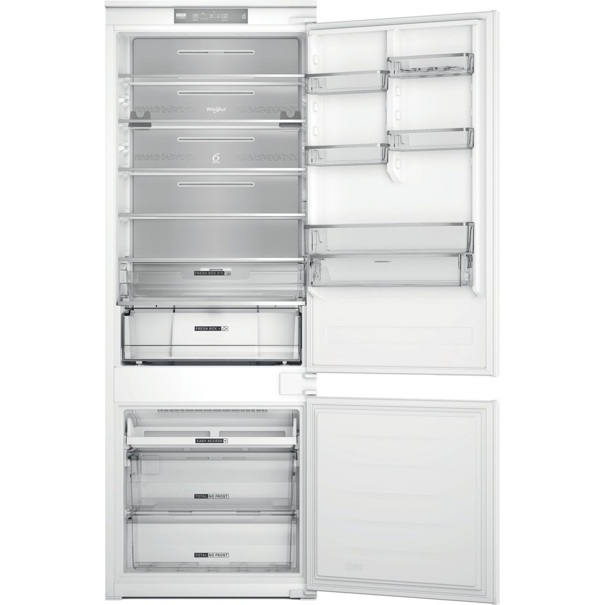 Réfrigérateur combiné encastrable WHSP70T121 Supreme Silence 70cm intégrable, WHIRLPOOL