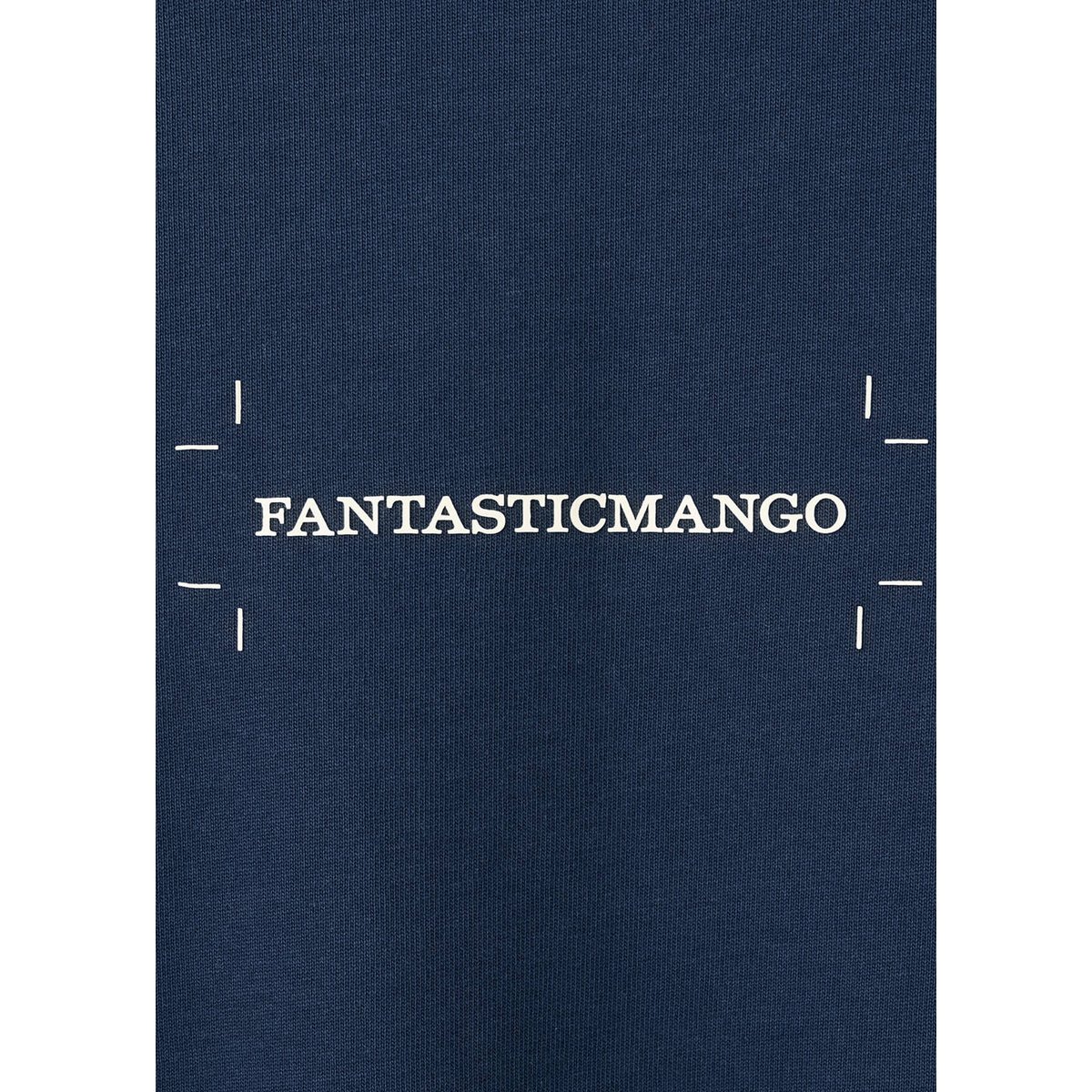 T-shirt 100 % coton imprimé bleu encre, MANGO MAN