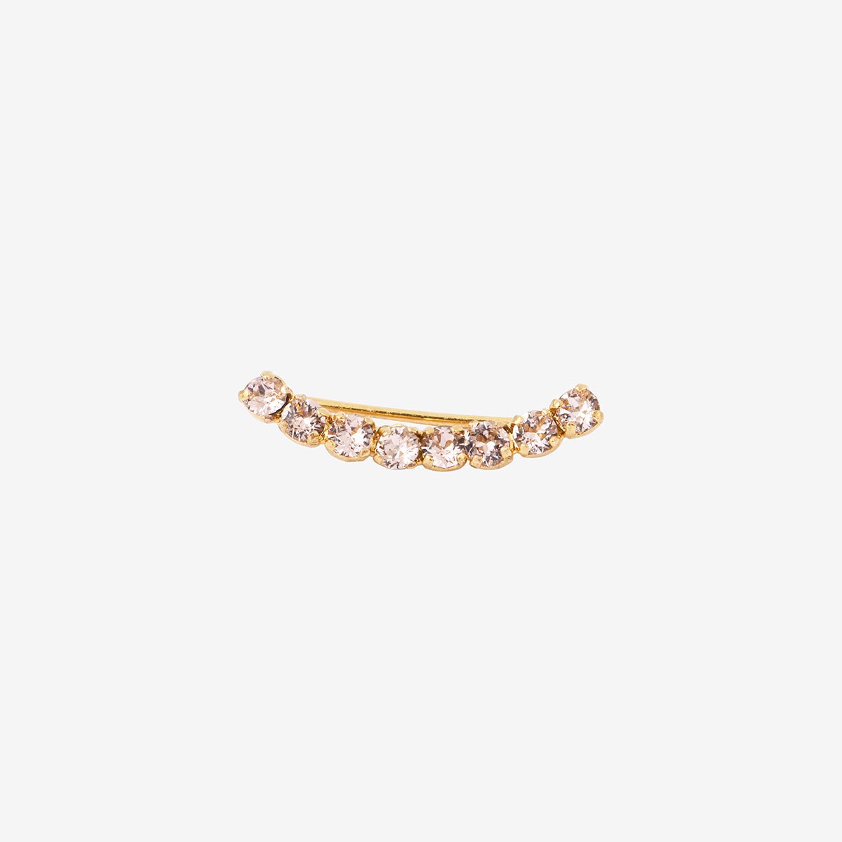 Dessus d'oreille doré vintage rose - paris cristal rose, CAROLINE NAJMAN
