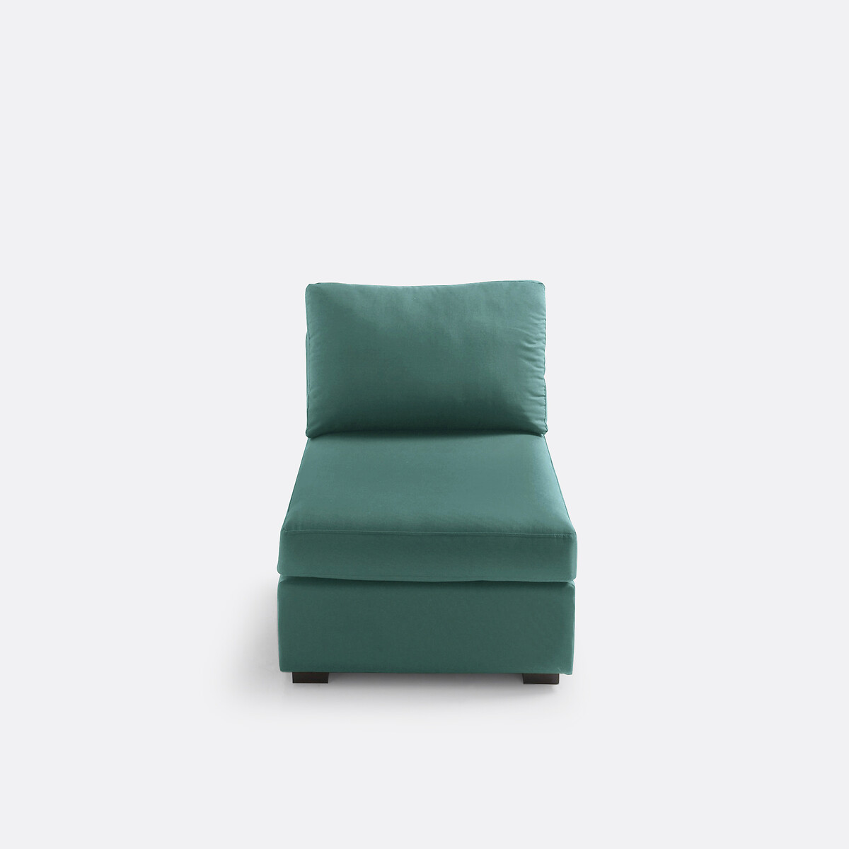 Sofá sem apoio de braços, com capa amovível de algodão Robin eucalípto, SO'HOME