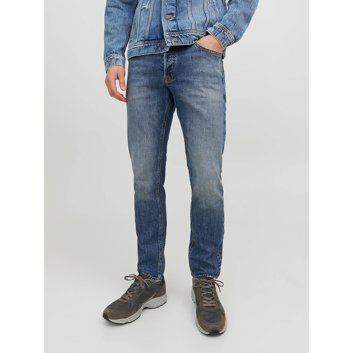 Jean slim jjitim bleu denim, JACK & JONES