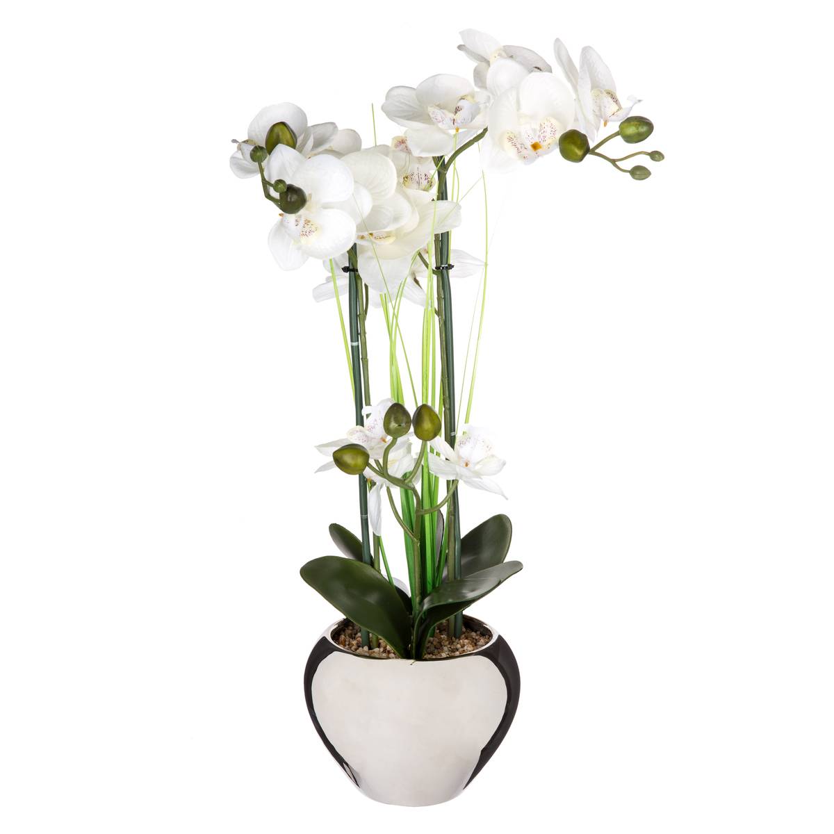 Orchidée artificielle ORCHIDEE argent, ATMOSPHERA