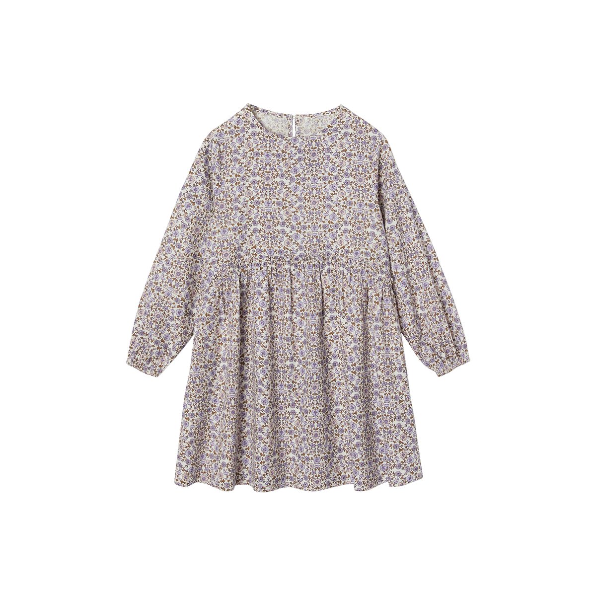 Robe en coton imprimé all over VOYAGE écru, VERTBAUDET