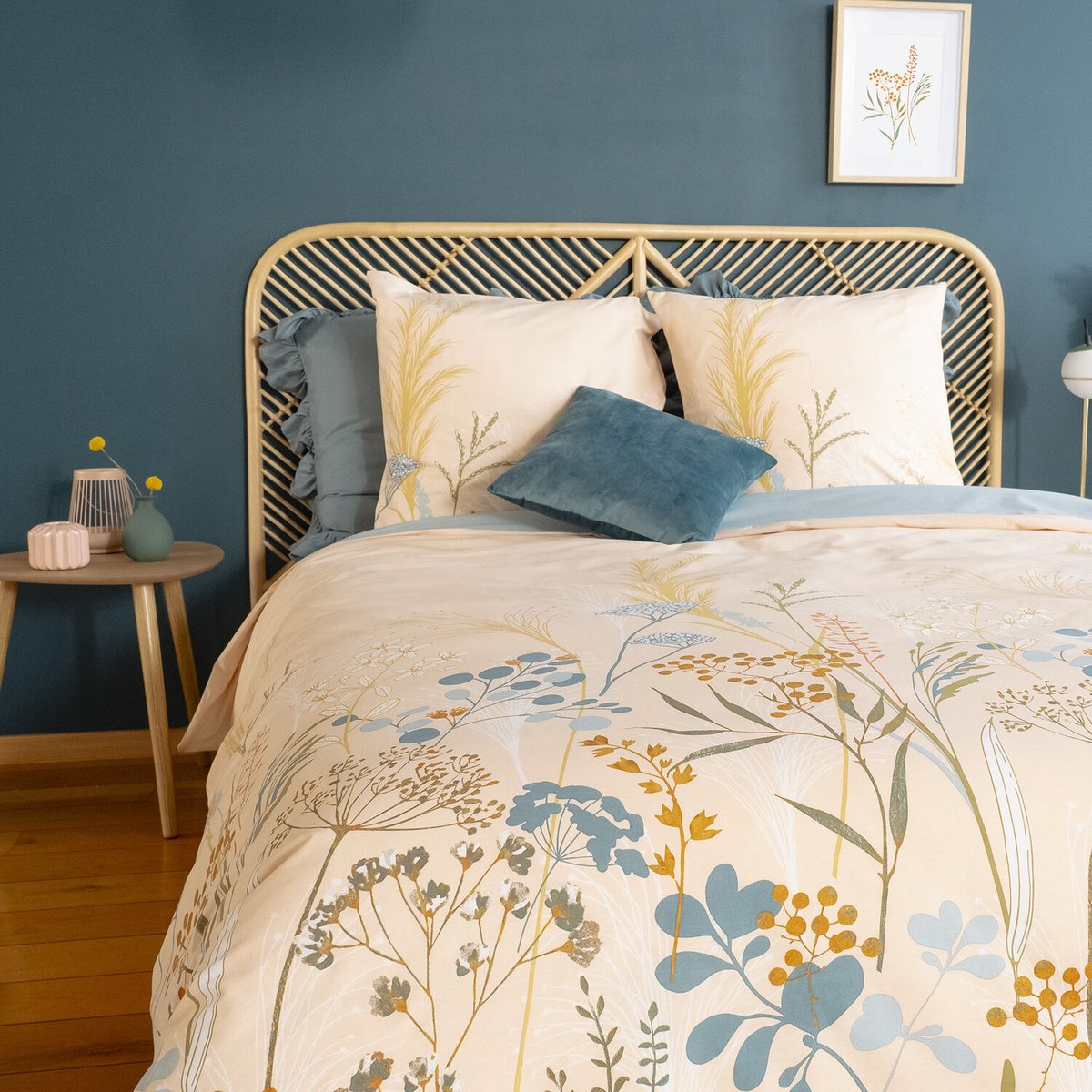 Parure housse de couette 100 % better coton bci helia rose saumon, C DESIGN HOME TEXTILE