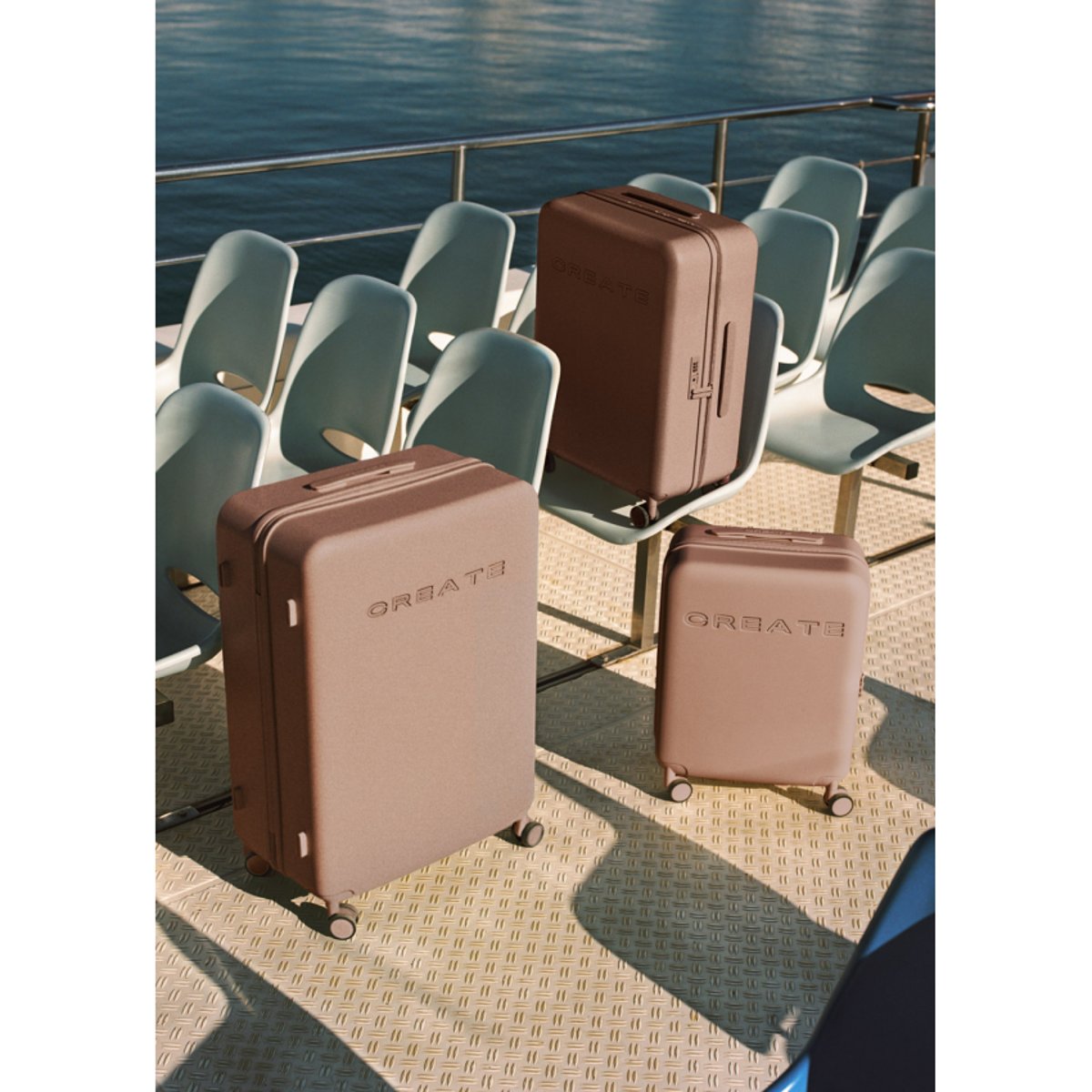 Valise rigide en polycarbonate LUGGAGE STUDIO moka, CREATE