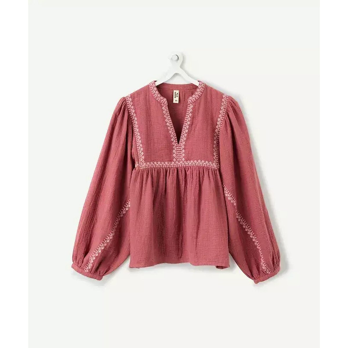 Blusa a maniche lunghe rosa, TAPE A L'OEIL