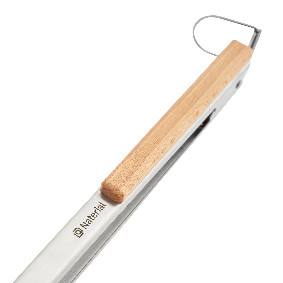 Ensemble accessoires cuisson magnétiques pour barbecue, NATERIAL marron, gris / argent, NATERIAL