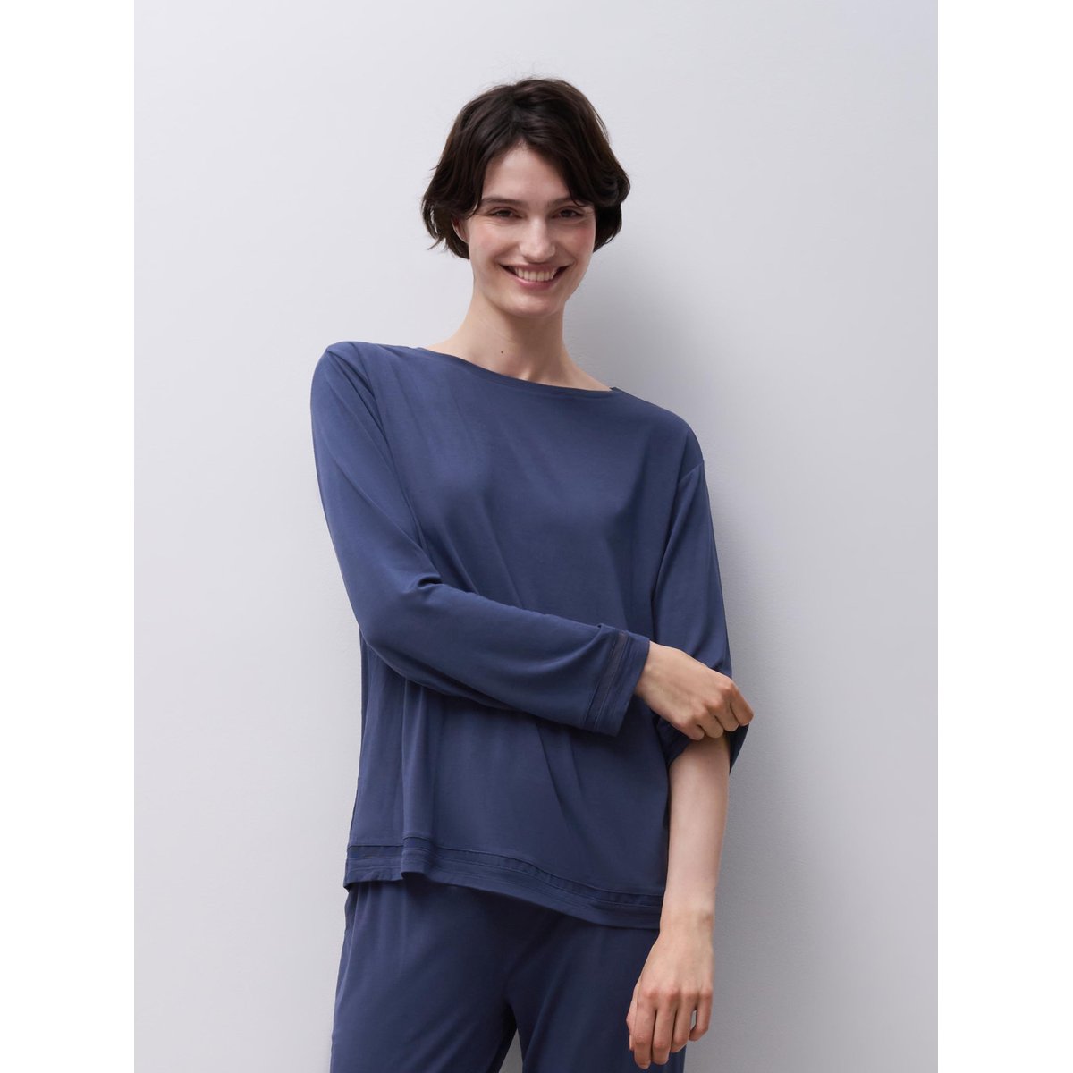 T-shirt manches longues JOE bleu charbon, CHANTELLE