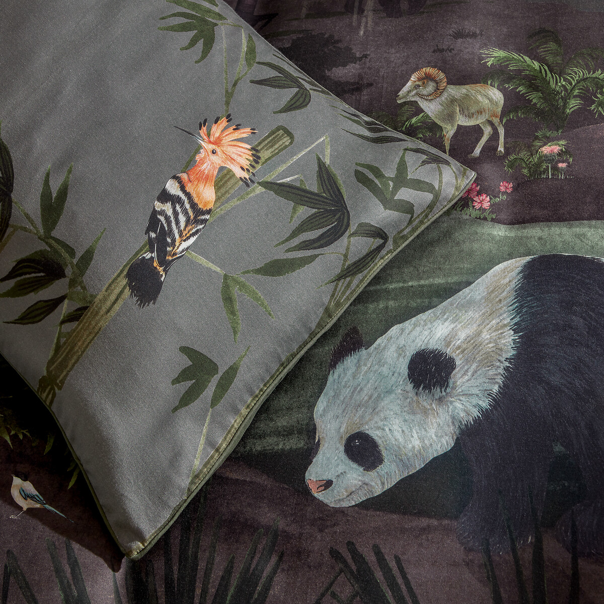 Pack of 2 Chuan 100% Cotton Sateen Pillowcase multi-coloured, PAOLETTI