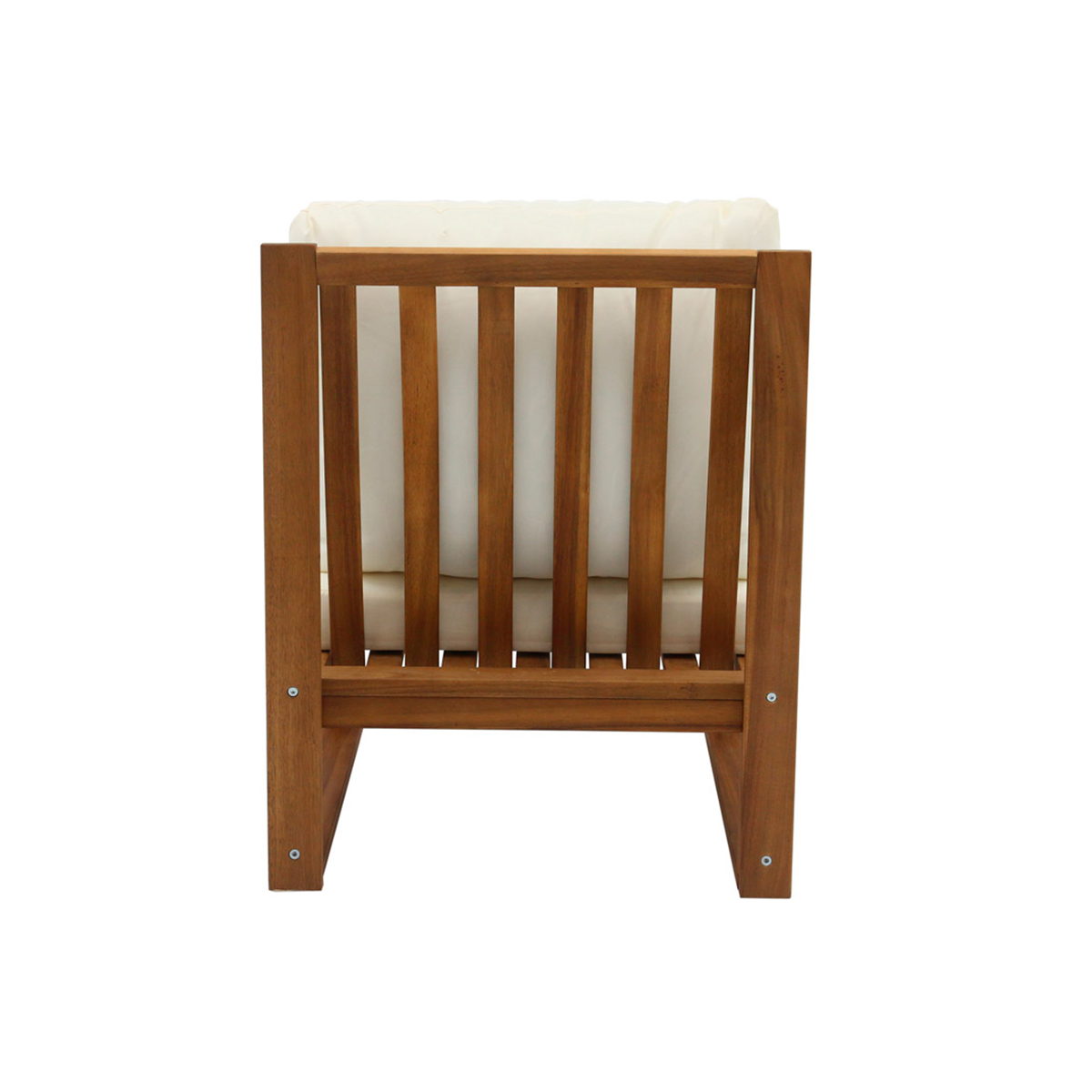 Salon de jardin d'angle 6-8 places en bois massif avec coussins déhoussables SALSA beige, MILIBOO