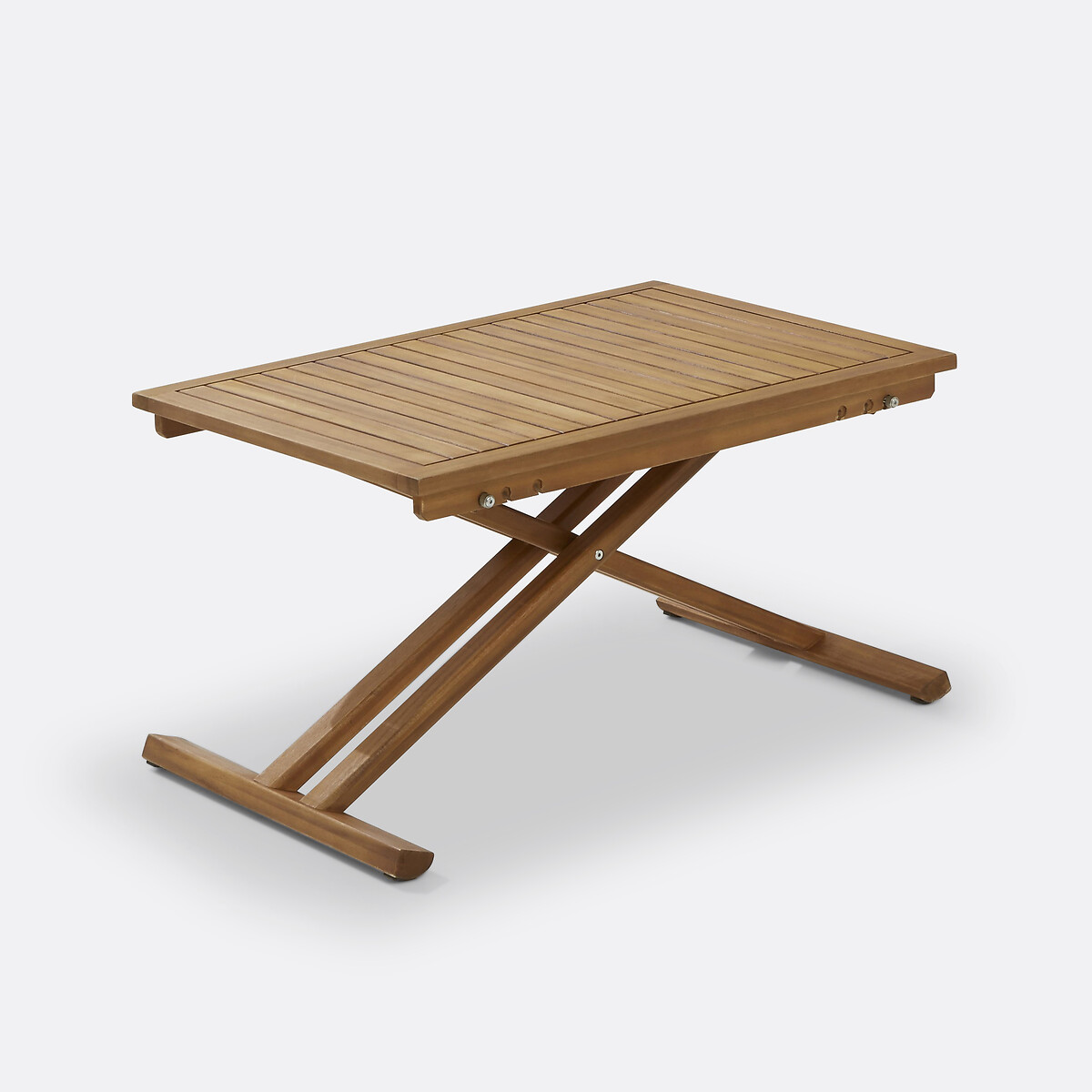 Mesa de jardín plegable de acacia con acabado de teca acacia, LA REDOUTE INTERIEURS