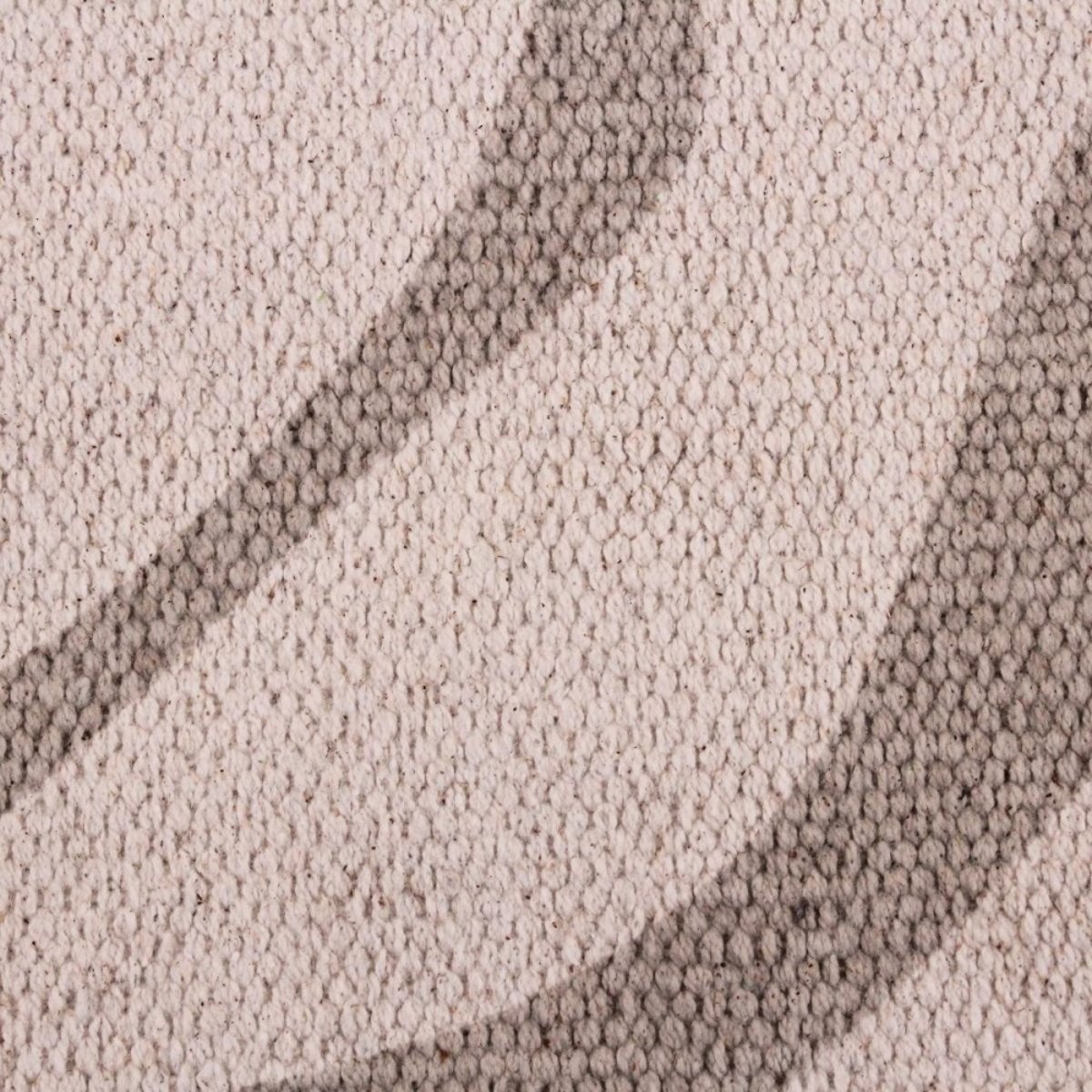 Tapis coton imprimé à franges 60x90cm beige, ORNAMI