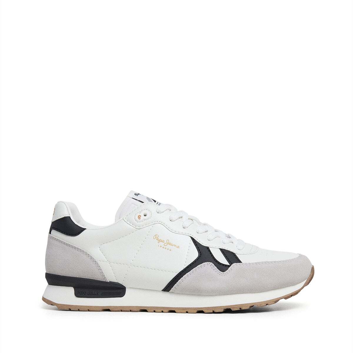 Baskets Micro-Perforées -  Brit blanc, PEPE JEANS