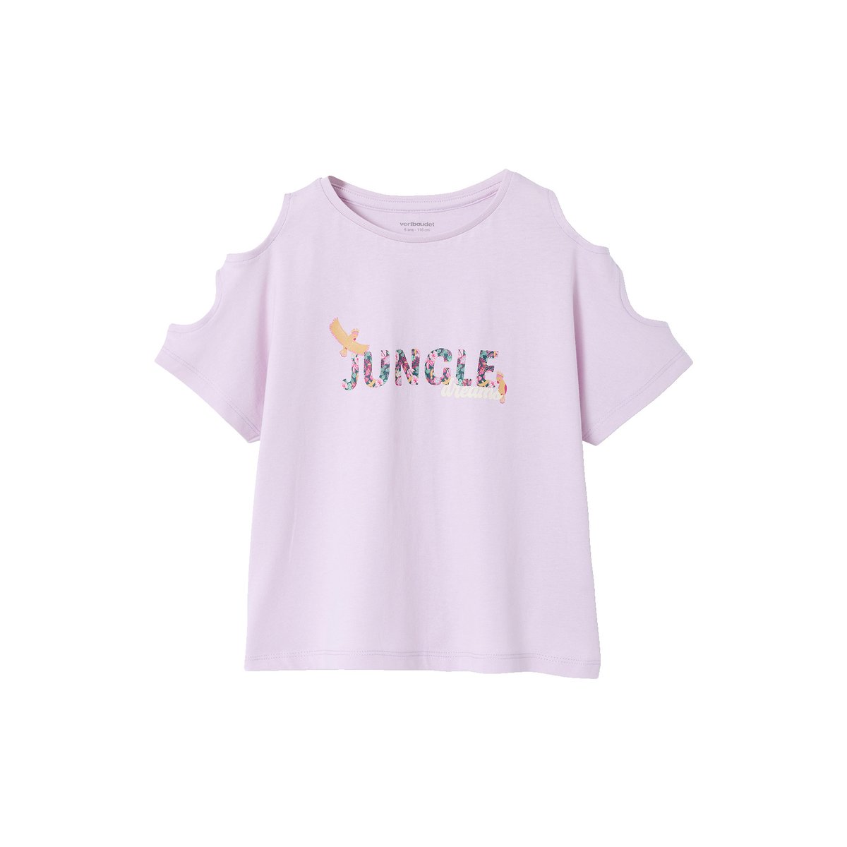 T-shirt manches courtes lilas, VERTBAUDET