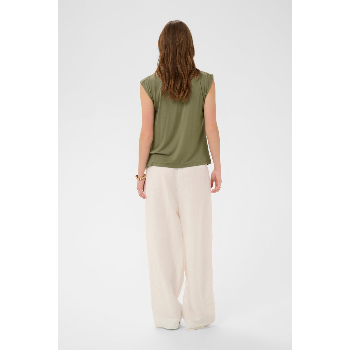 Jersey sans-manches vert dusky green, SOAKED IN LUXURY