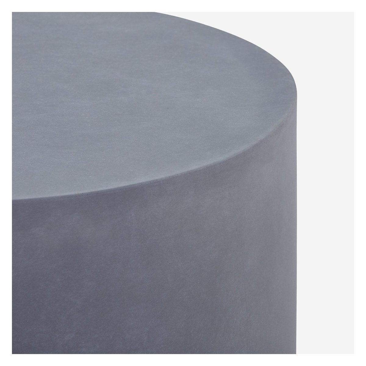Table d'appoint ronde en ciment TRIANA gris, HABITAT