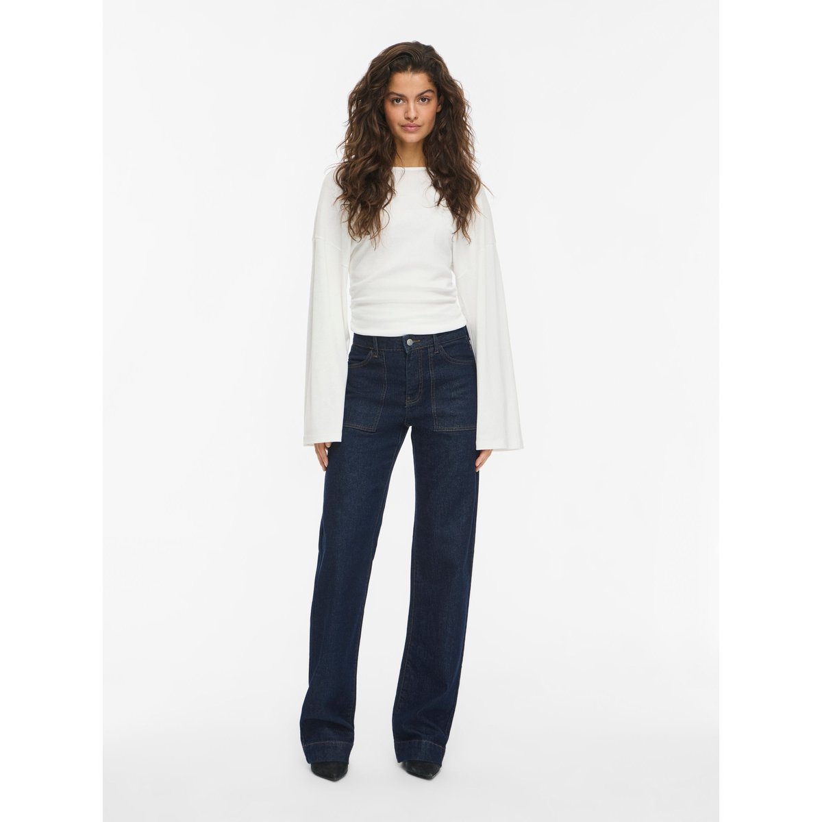 Jean Large bleu - dark blue denim1, NOISY MAY