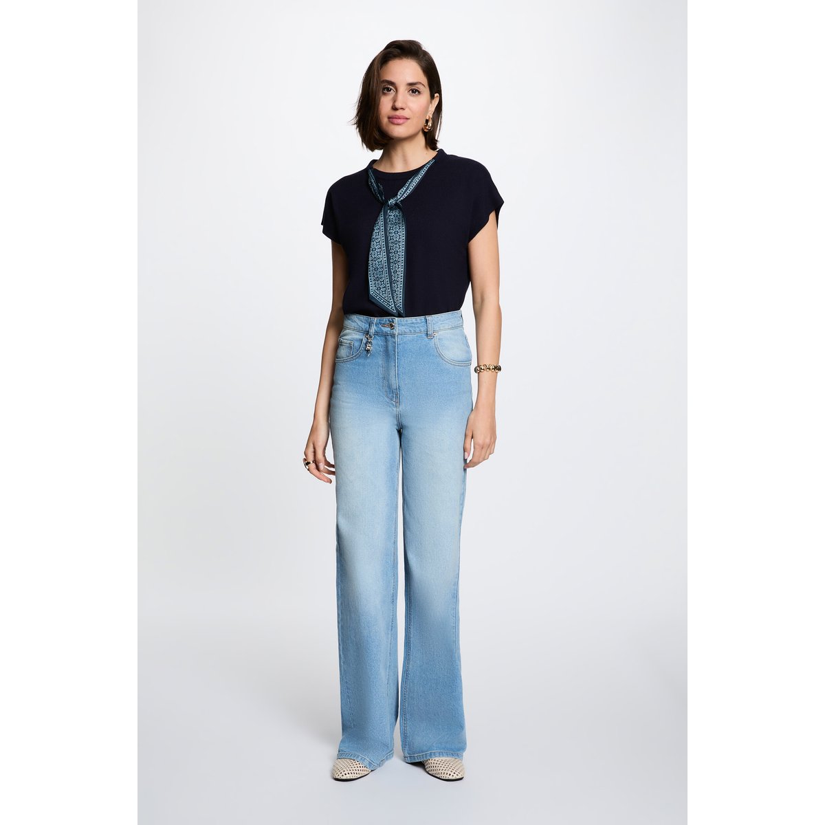 Pull sans manches bleu marine, MORGAN