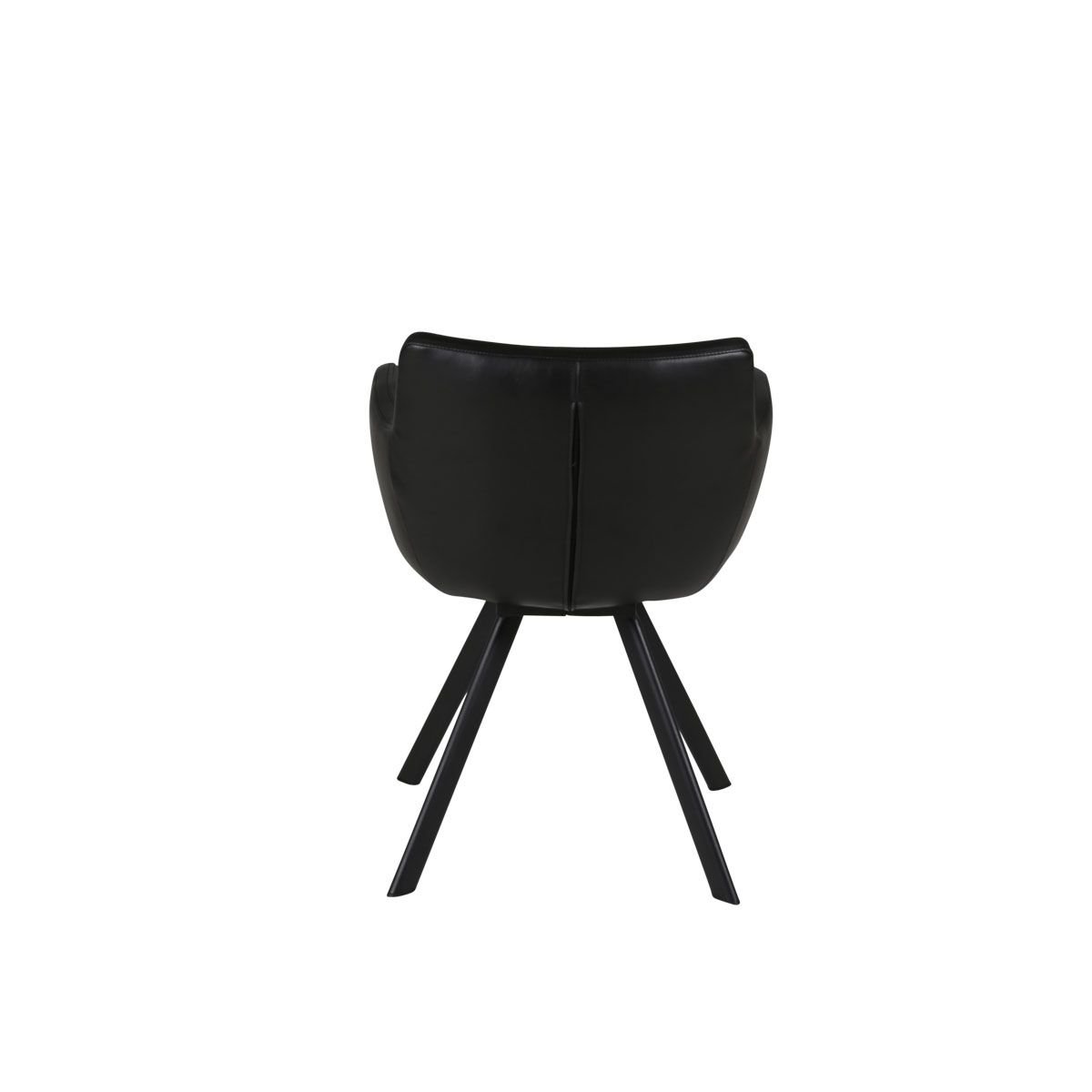 Fauteuil PU noir, ZAGO