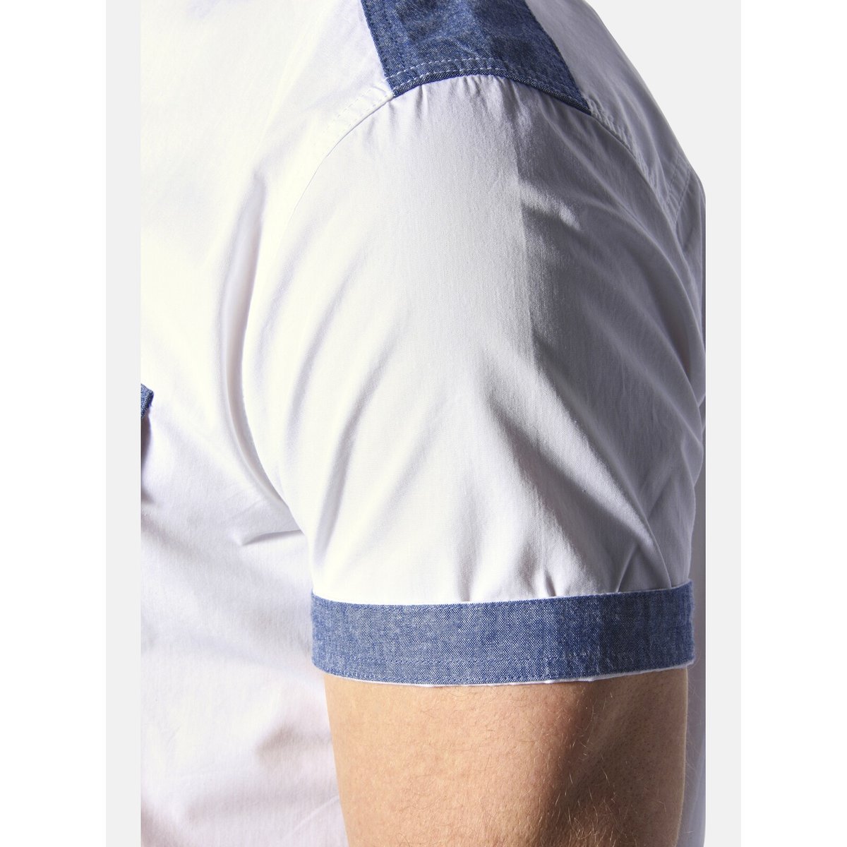 Chemise à manches courtes HERKKO blanc, JAN VANDERSTORM