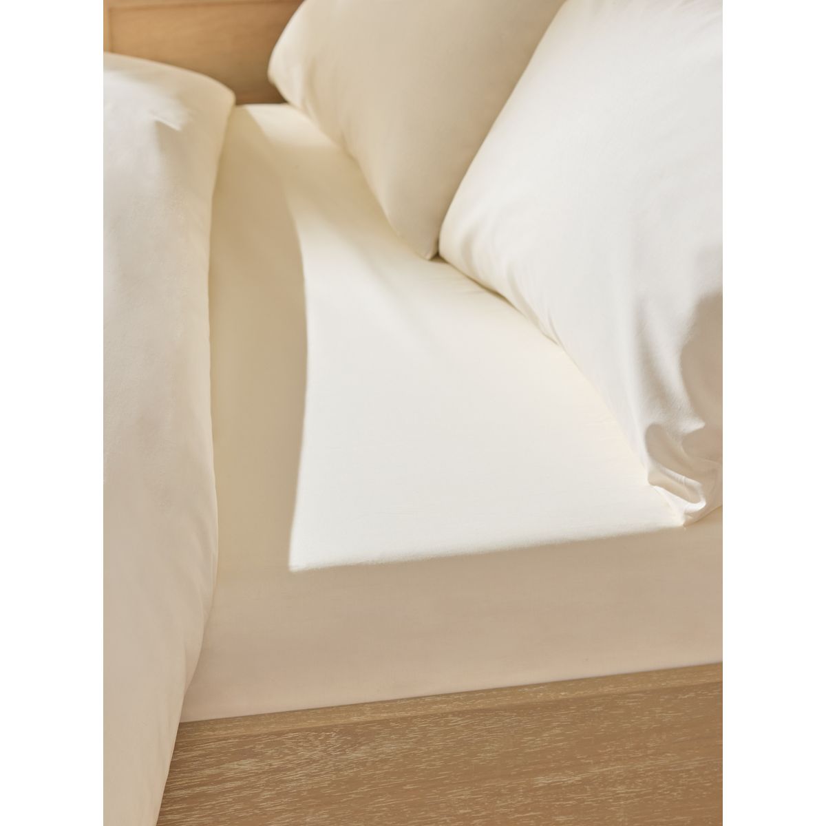 Drap-housse en coton majoritaire crème, NEXT