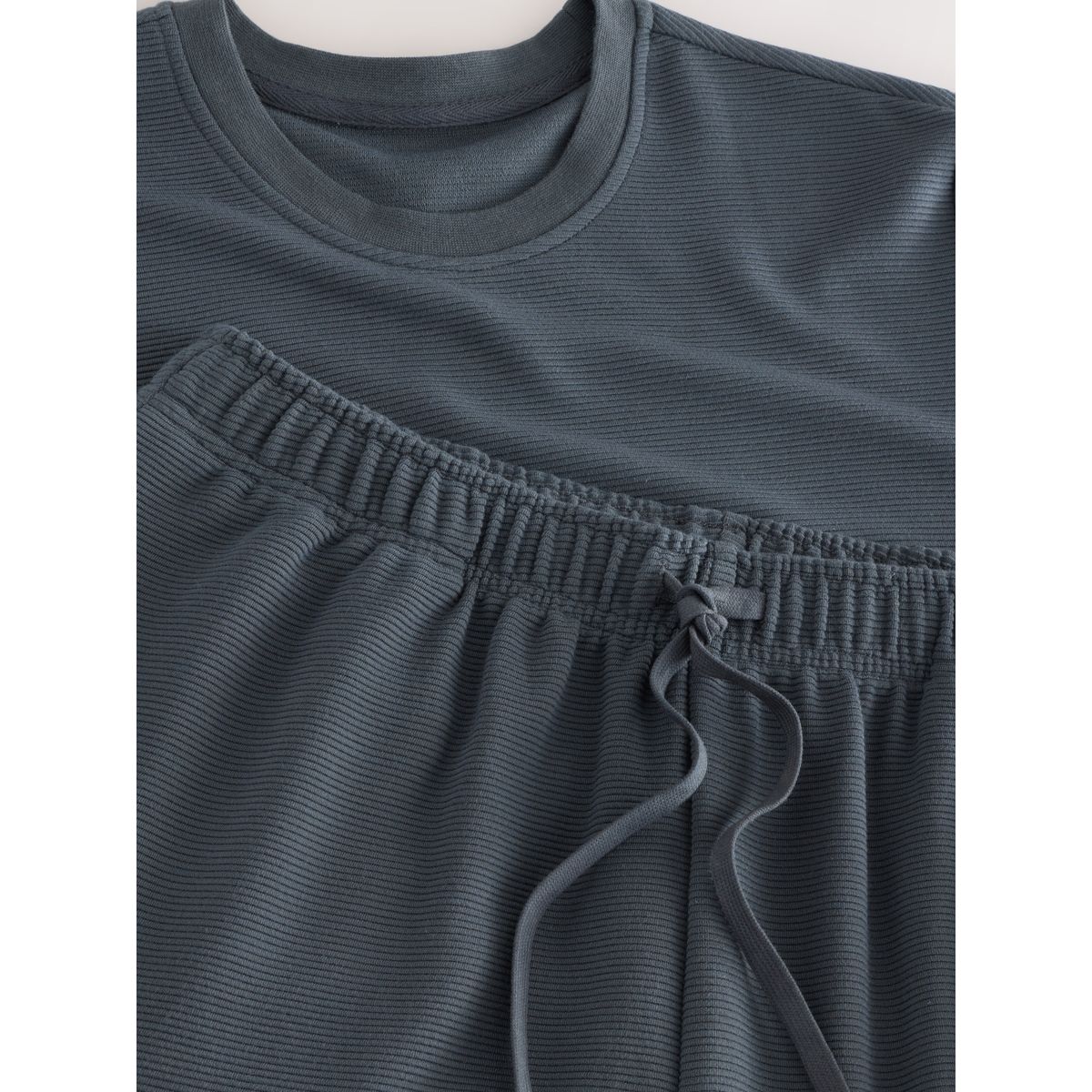 Pyjama manches courtes en modal tencel™ bleu, NEXT